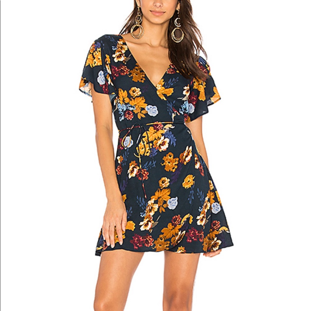 Cleobella x Revolve wrap mini dress